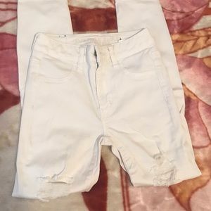 American Eagle White Jeggings